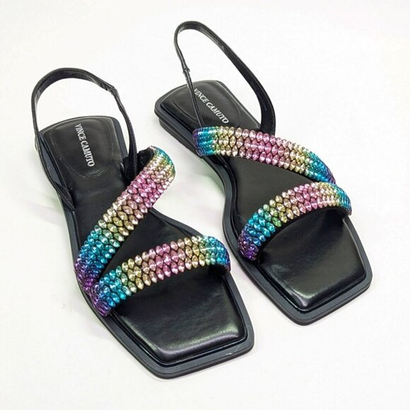 Vince Camuto Women's Prizza Crystal Embellished Sandals Size 7 (MSRP $129) - Picture 4 of 9